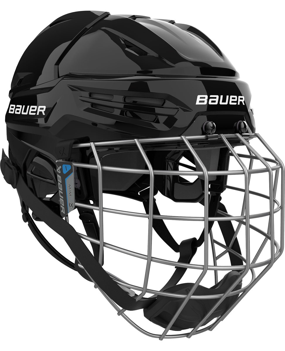 Bauer Ijshockey Helm/Helmet Re-akt 55 Combo Blk