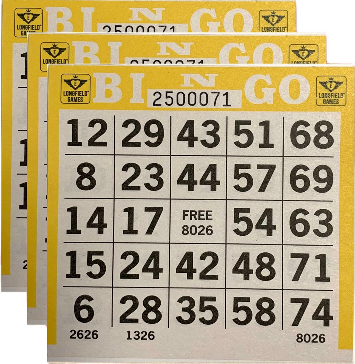 500 Bingokaarten in Geel