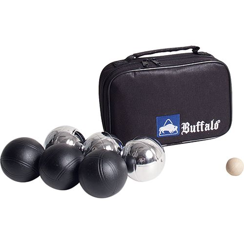 Buffalo Jeu De Boules 3 Chrome Ballen In Etui 1x But Bal en Meetlint 