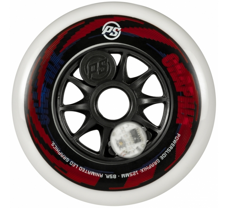 Powerslide Graphix Wheel 125mm-85a LED
