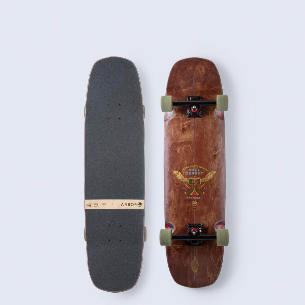 Arbor Hybrid Complete Skateboard, Crosscut Axel Serrat Pro 34