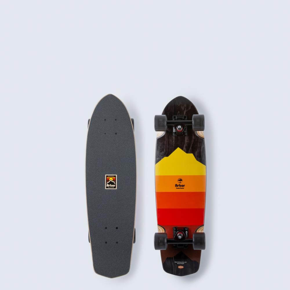 Arbor Cruiser Complete Artist Pocket Rocket Multi 27 IN Cruiser