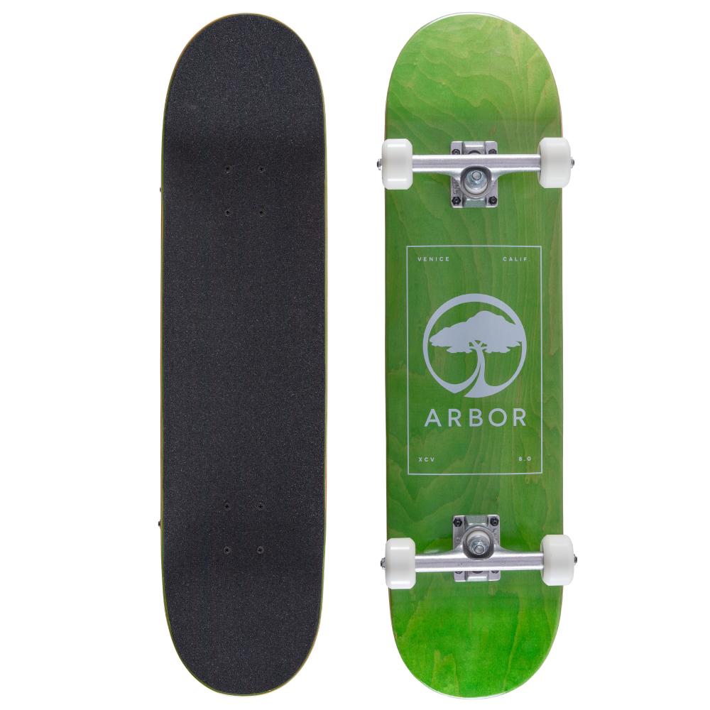 Arbor Street Complete Arbor Logo Green 8.0 Inch