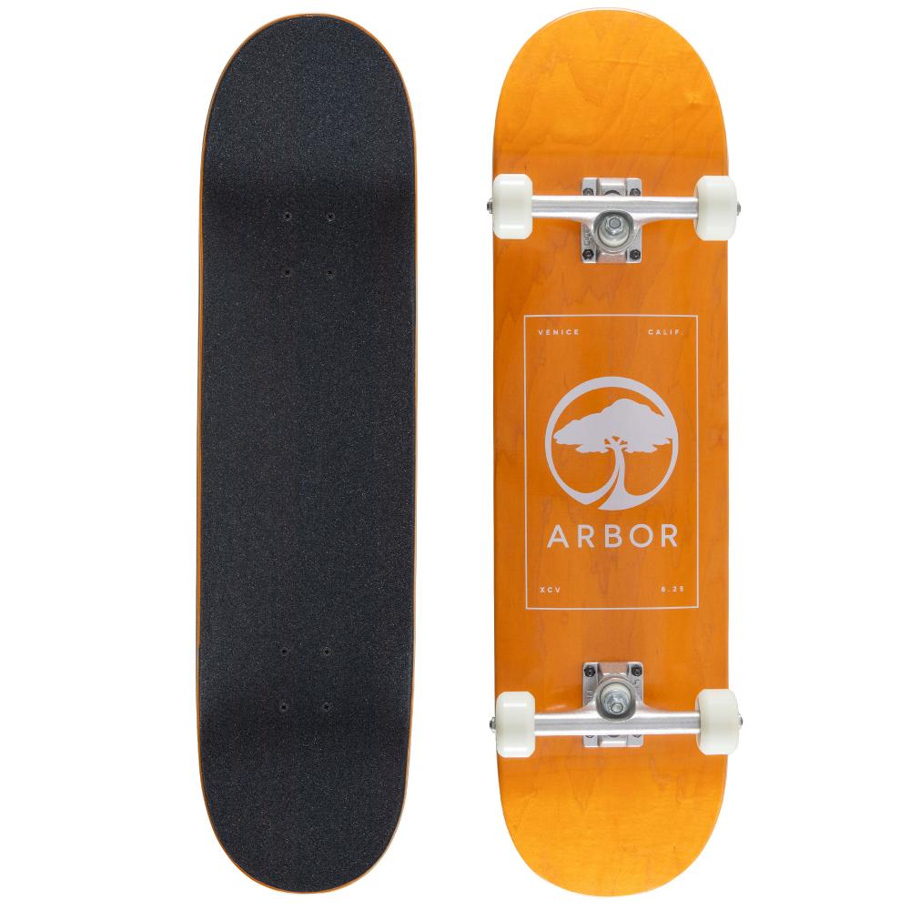 Arbor Street Complete Arbor Logo Orange 8.25 Inch