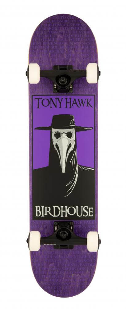 Birdhouse Complete Stage 3 Skateboard Plague Doctor Purple Size: 31 x 7.5 IN