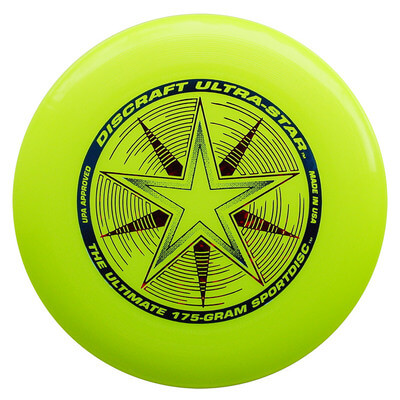 Discraft 175 Gram Ultra Star Frisbee Yellow