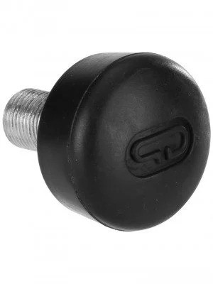 PowerDyne Round Adjustable Rubber Toestop Zwart (Per Stuk)