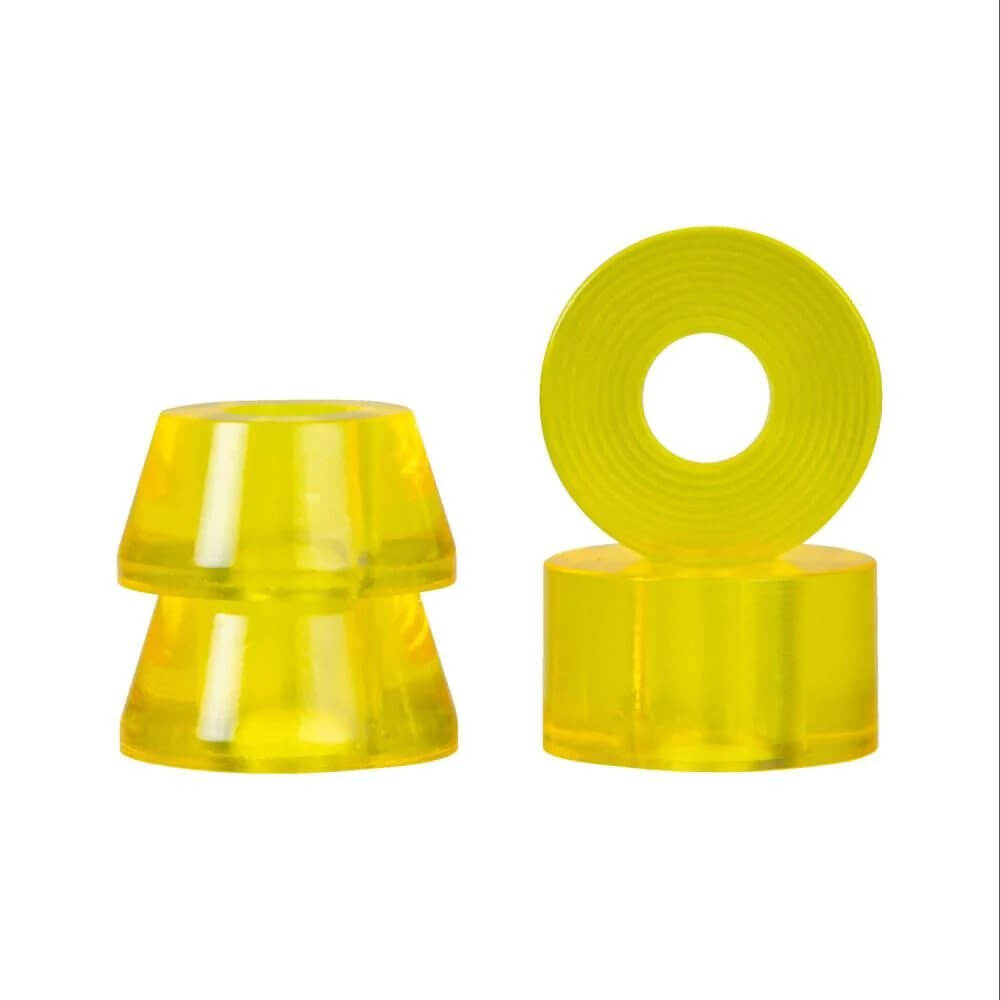 Clouds Bushings 85a Conical & Barrel x2 Clear Yellow