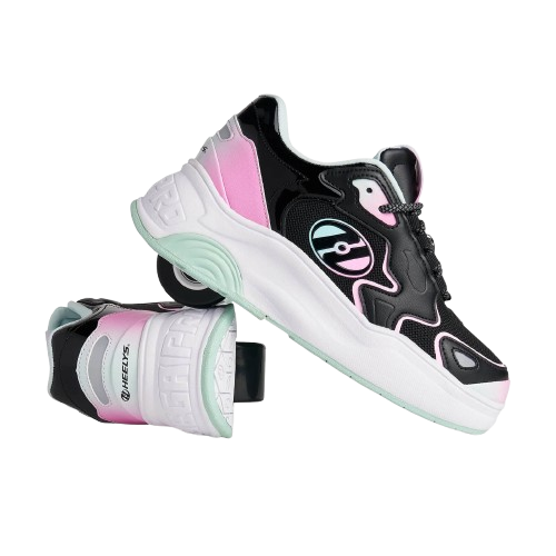 Heelys Mega Pro | Black/White/Pink/Green