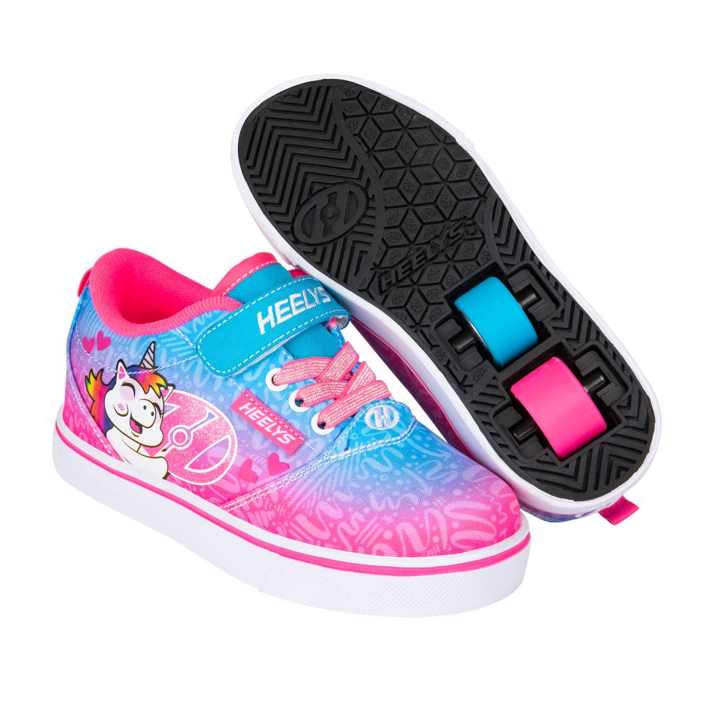 Heelys X2 Pro 20 Cyan/Neon Pink/White