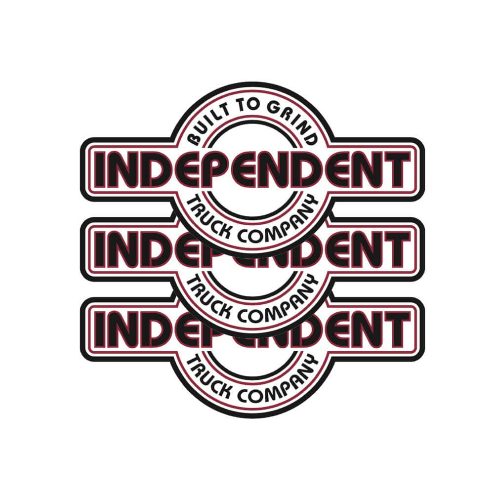 Independent Stickers White Vinyl