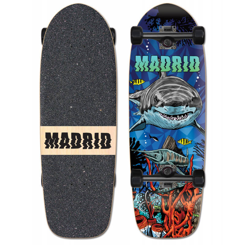 Madrid Marty 29" Shark - Cruiser Skateboard Complete