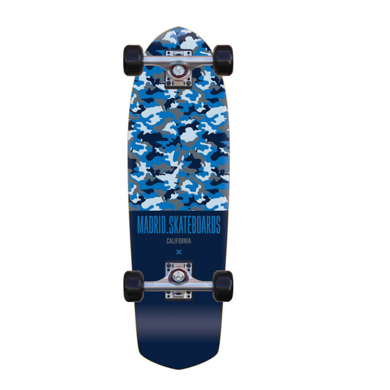 Madrid Picket 28.5" Camo Blue- Cruiser Skateboard Complete