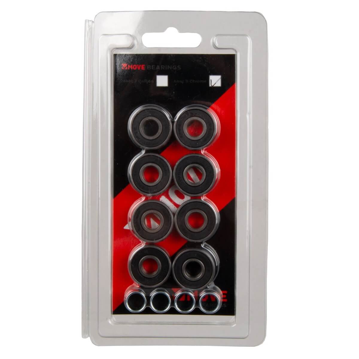 Move abec 9 chrome, 8-pack