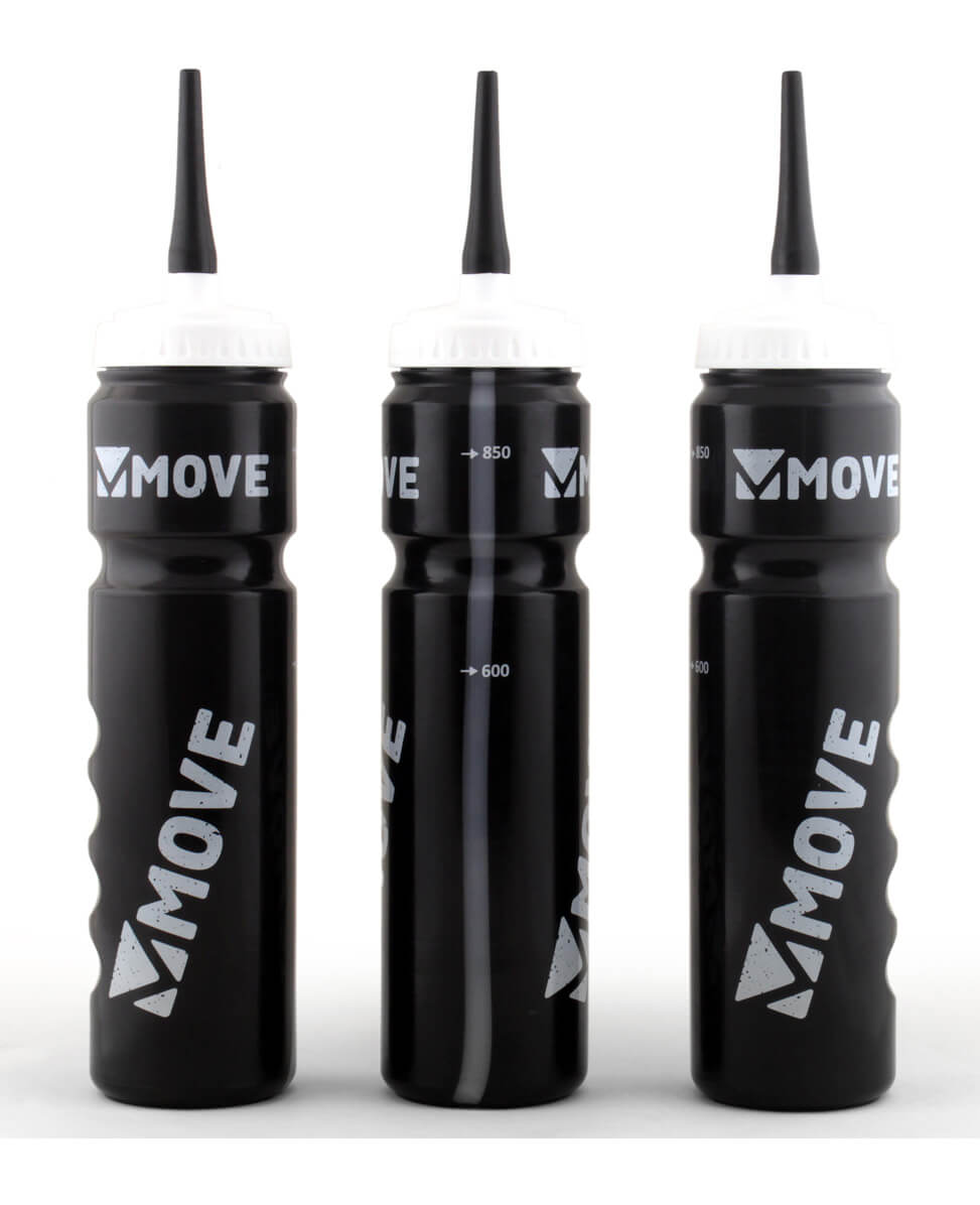 Move Bidon Water Bottle Grip XL 1L Zwart