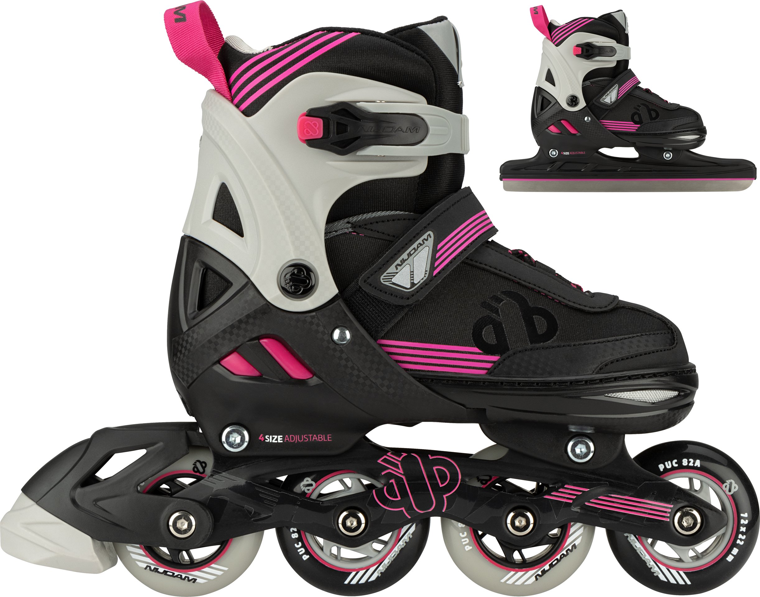 Nijdam Noren Inlineskate Combo Verstelbaar Berry