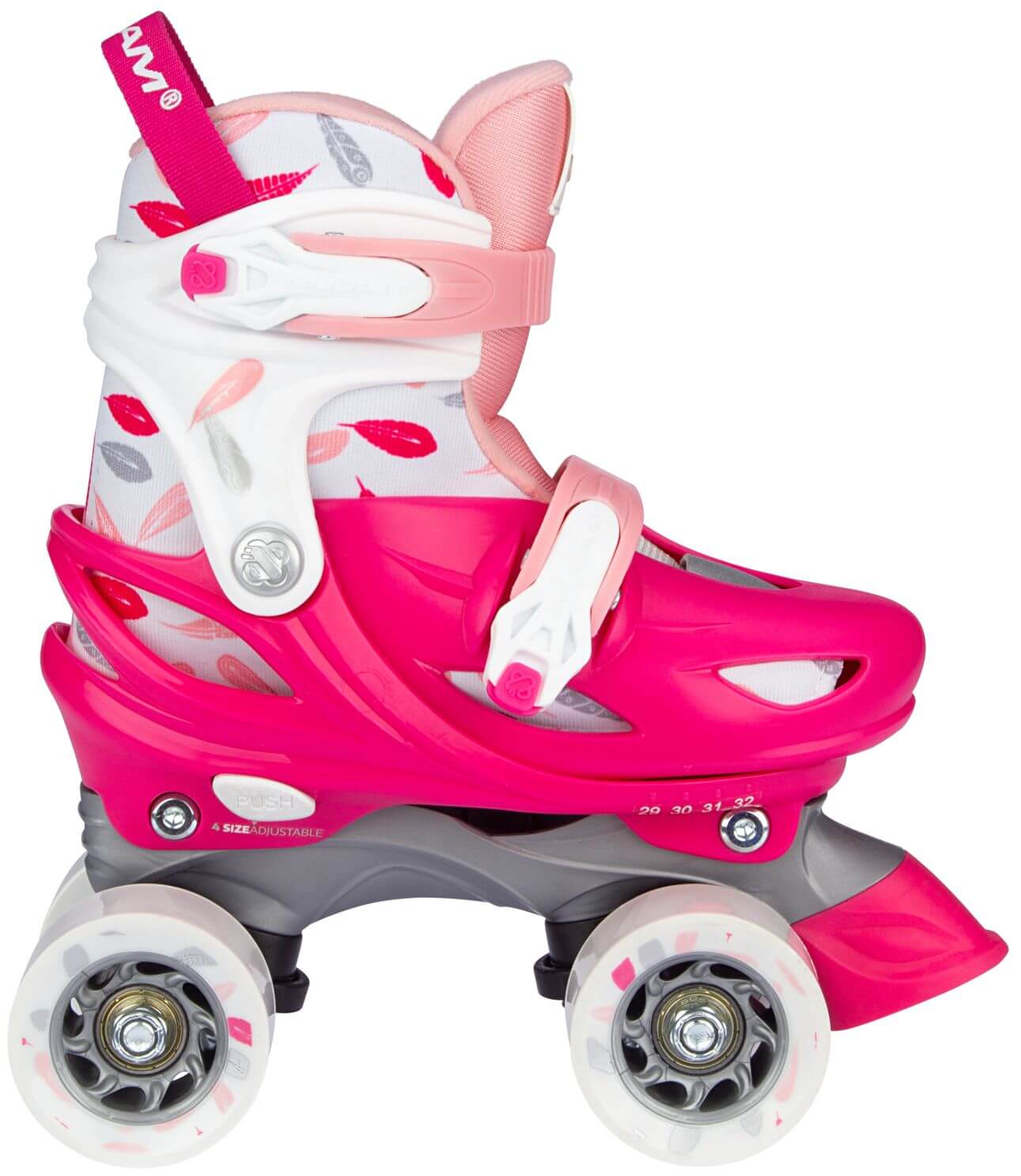 Nijdam Rollerskates Hardcourt verstelbaar Feather Drops-29 - 32