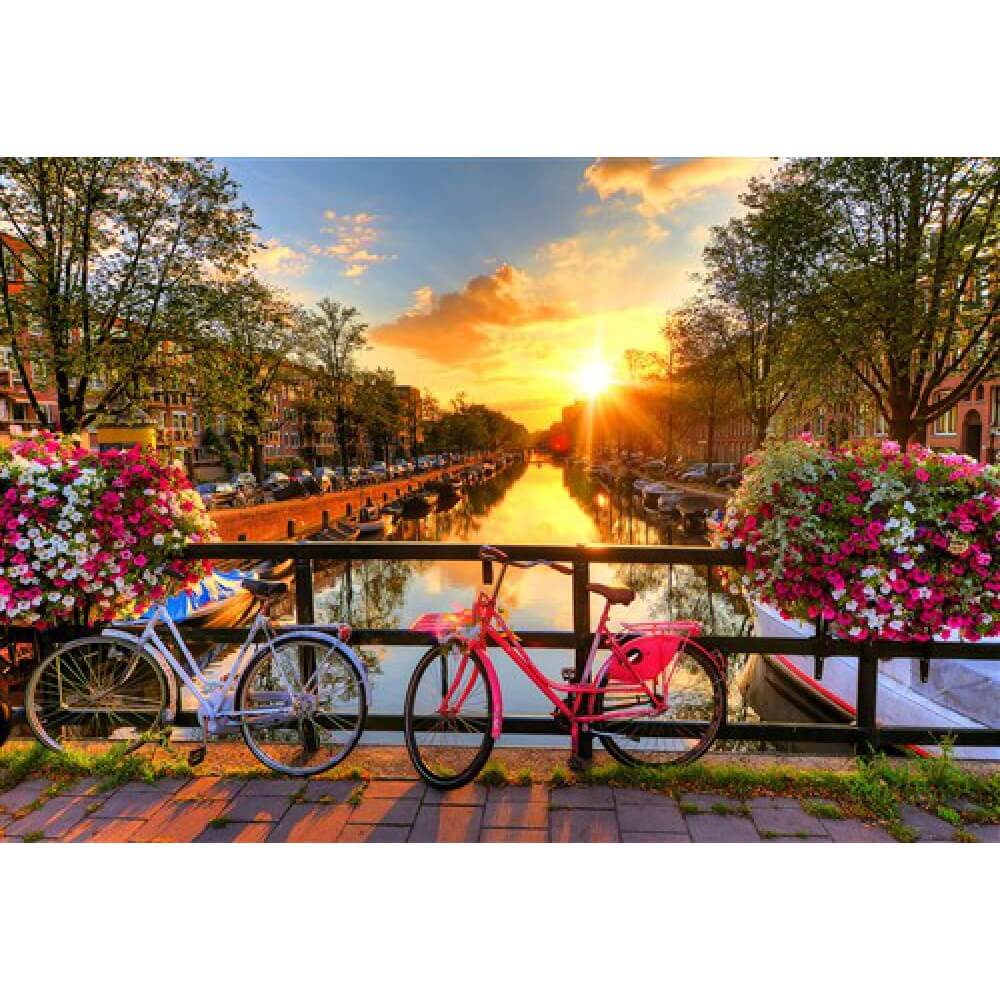 Wooden City Puzzle | Bicycles Of Amsterdam XL 600St.