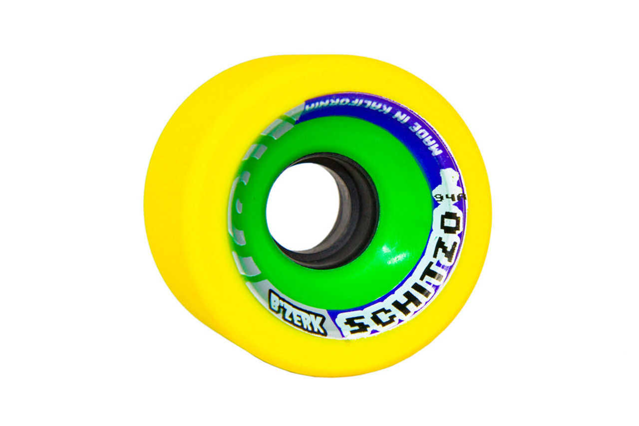 Bzerk Schitzo Wheels 4-Pack 62mm/94A Yellow