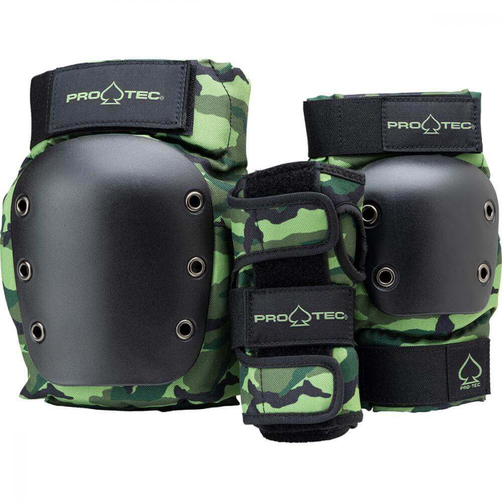 Pro-Tec Pads Street Gear Junior 3 Pack Open Camo