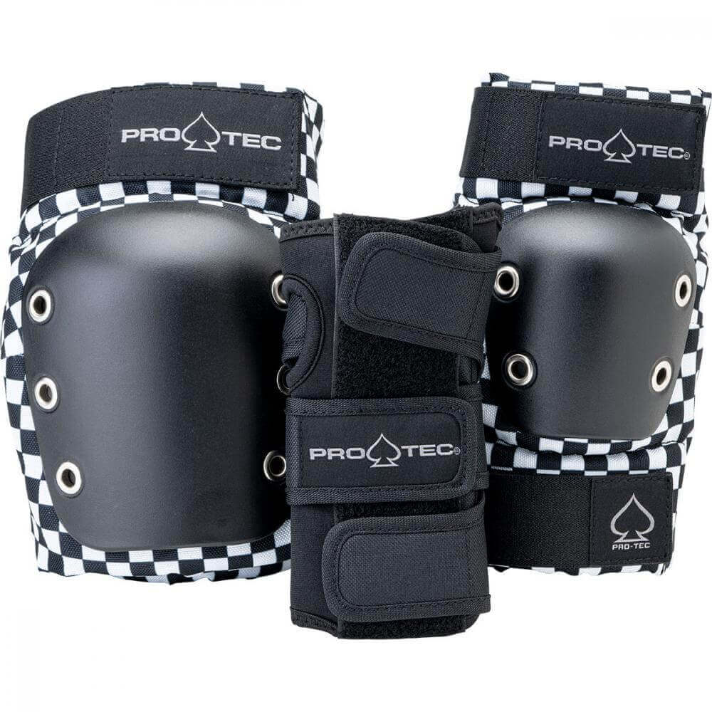Pro-Tec Pads Street Gear Junior 3 Pack Open Checker