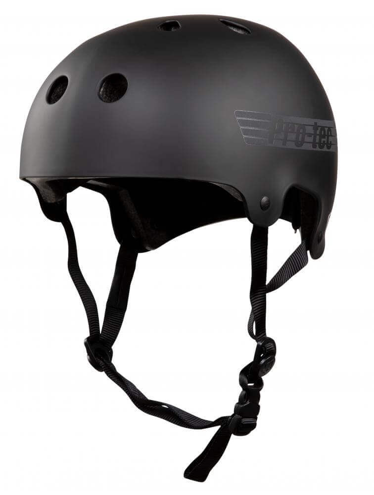 Pro-Tec Helm Old School Cert - Mat Zwart Reflective