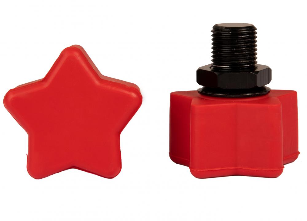 Rookie Toestop Pink Star Adjustable 2Pack ( Ook Voor Moxi )