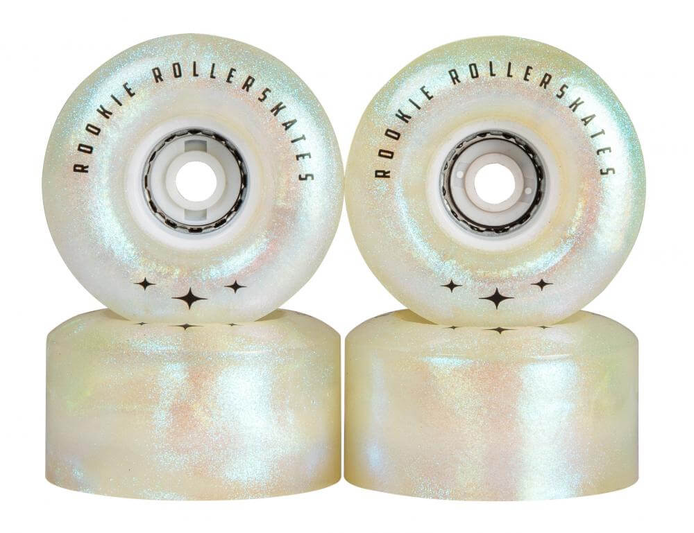 Rookie LED flash wheels White Glitter 58mm