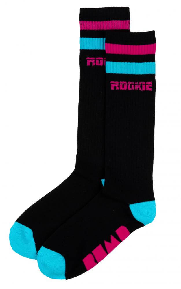 Rookie Socks 16'' Mid Calf BUMP Black/Pink