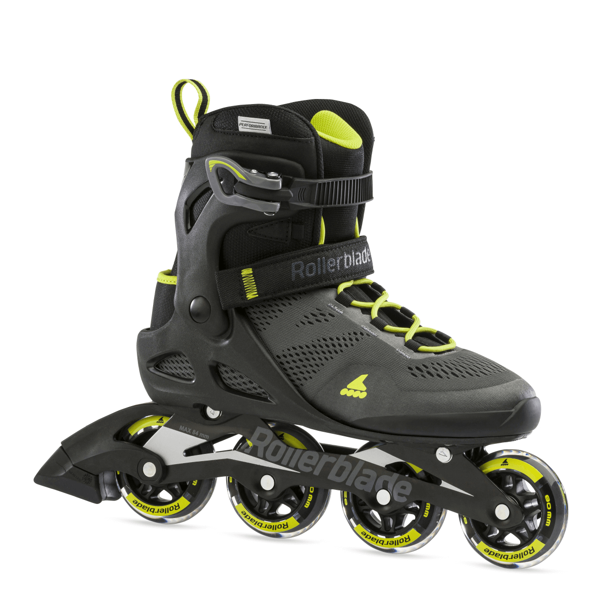 Rollerblade Macroblade 80 MM Zwart-Lime Maat 44/45