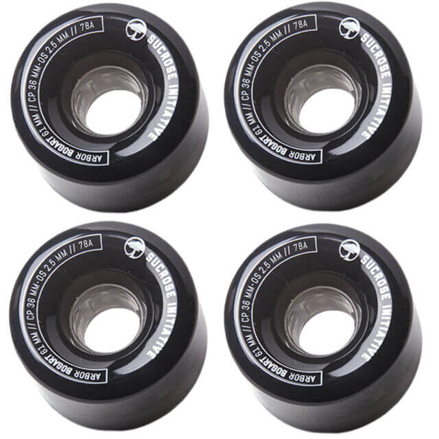 Arbor Wheels Bogart 61mm - Ghost Black