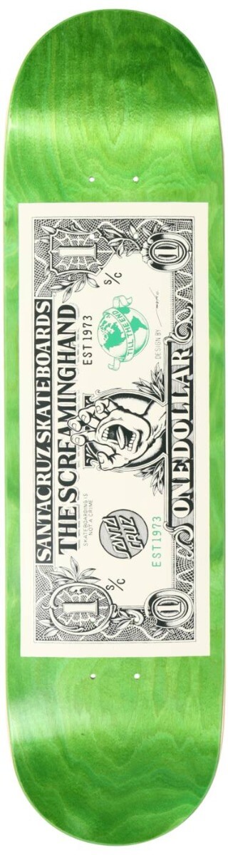 Santa Cruz Deck - Dollar Hand 8.25" x 31.8"