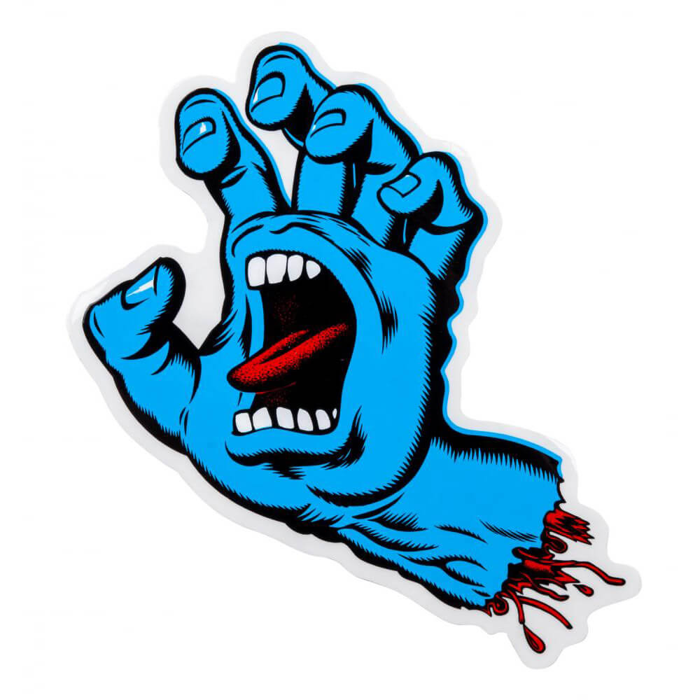 Santa Cruz Sticker Screaming Hand Sticker