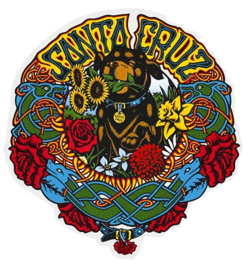 Santa Cruz Dressen Mash-Up Sticker