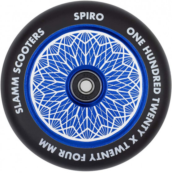Slamm Spiro 120mm Wheel Blue
