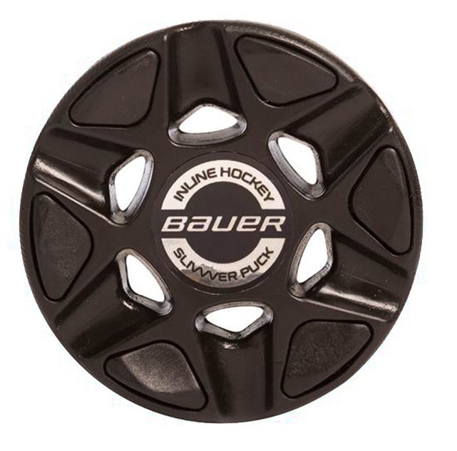 Bauer SlivVver Street Hockey Puck IIHF Black-Black
