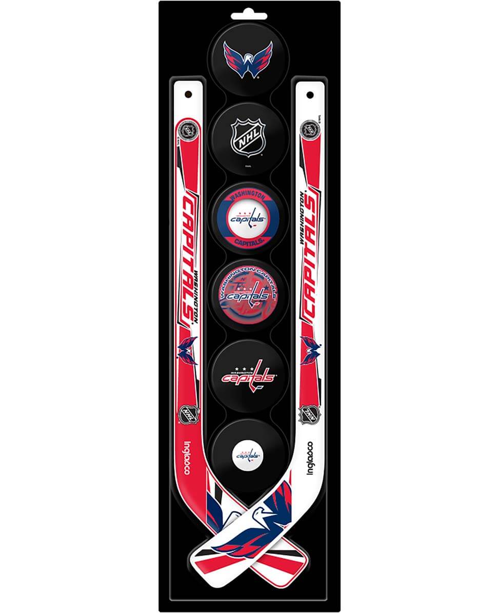 NHL Mini Stick Set with Foam Puck-WASH