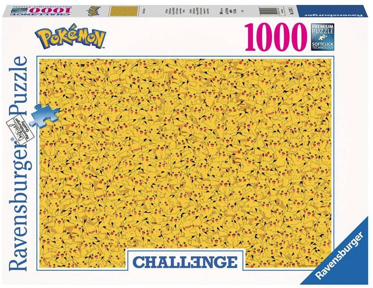 Ravensburger Pikachu Challenge - Pokemon - Puzzel/Puzzle 1000St.