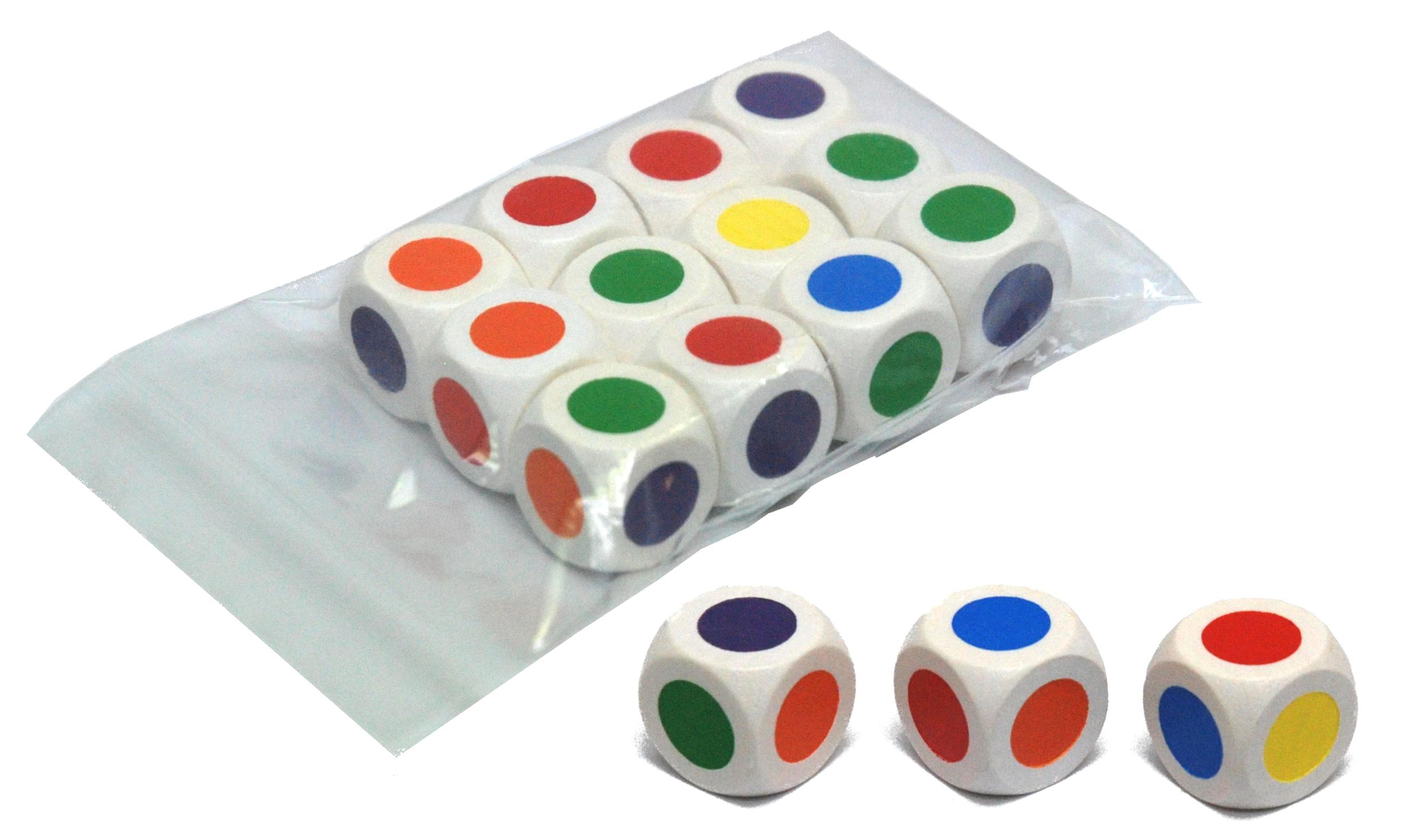 Dobbelsteen Kleuren D6 16 mm | Paars ( Per Stuk )
