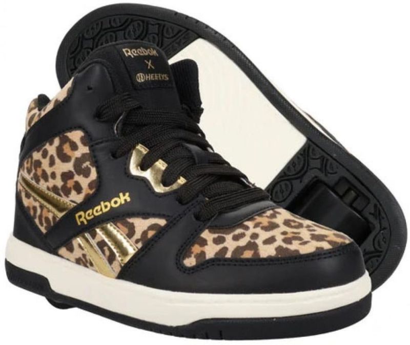 Heelys X Reebok BB4500 Mid Swatch | Black / Cheetah