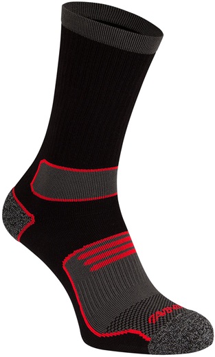 Avento Inline Skate Socks Black Red