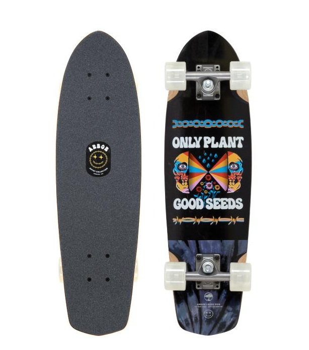 Arbor Cruiser Complete Boss Dog Artist Pocket Rocket Black | Multi 27 Inch