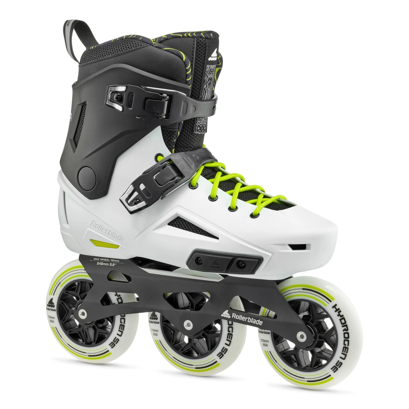 Rollerblade Lightning 110 3WD Black/White - Mt. 44.5-45 - Cm. 29.0-29.5