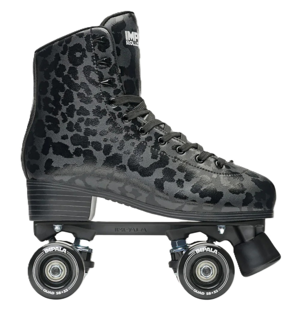 Impala Quad Skate Rollerskate Black Leopard