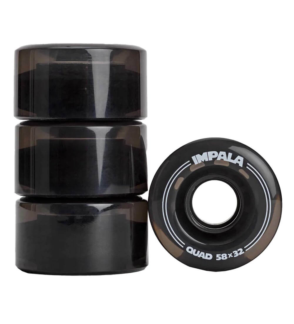 Impala Quad Wheel 4pk | 58mm Black