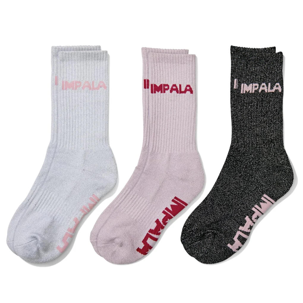 Impala Skate Socks - 3 Pak | Sparkle
