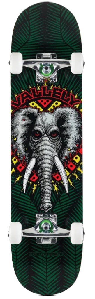 Powell-Peralta Skateboard - Mike Vallely Elephant Birch 7.5" x 30.7" - Green