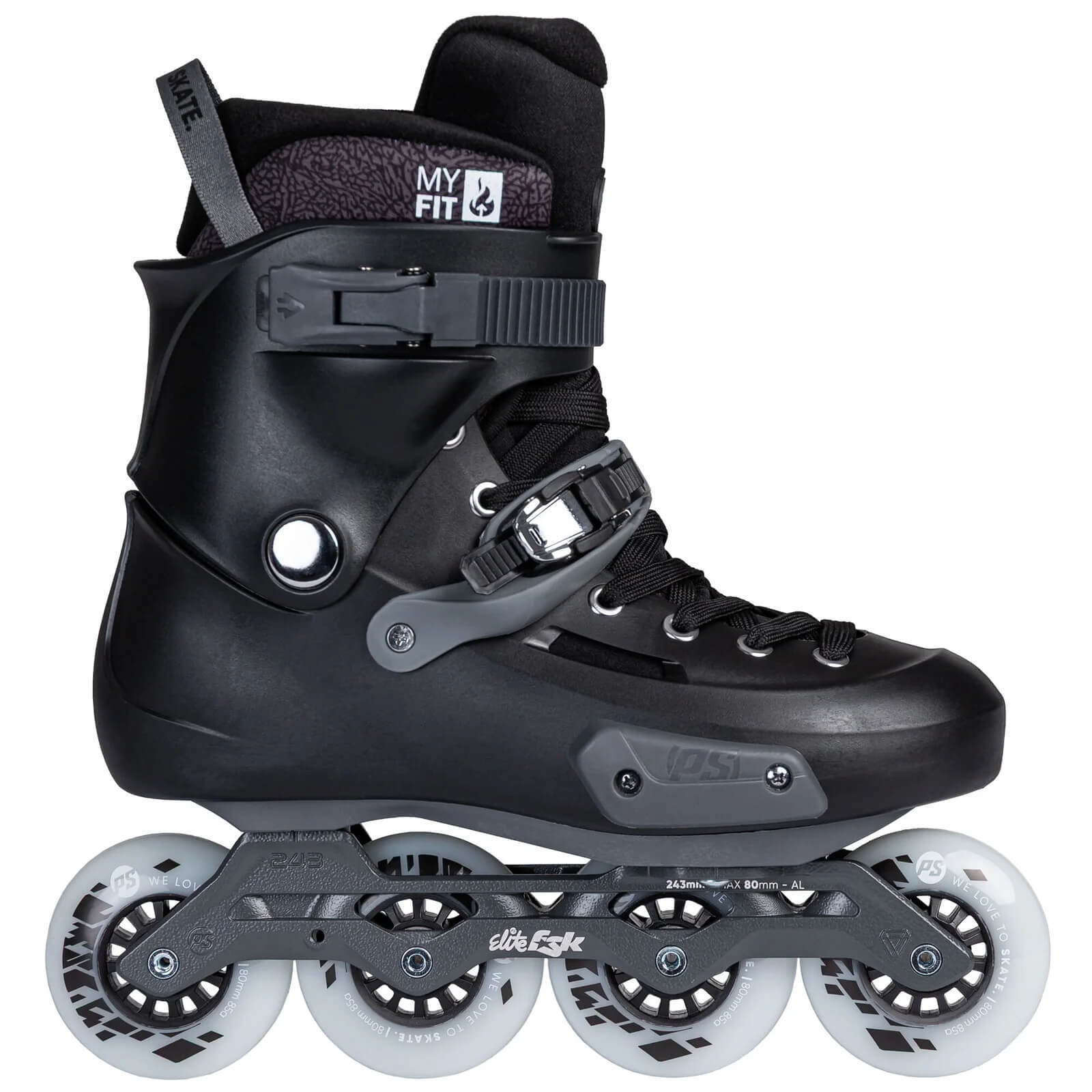 Powerslide Zoom Pro 80 Black - Urban Inline Skates | Black 