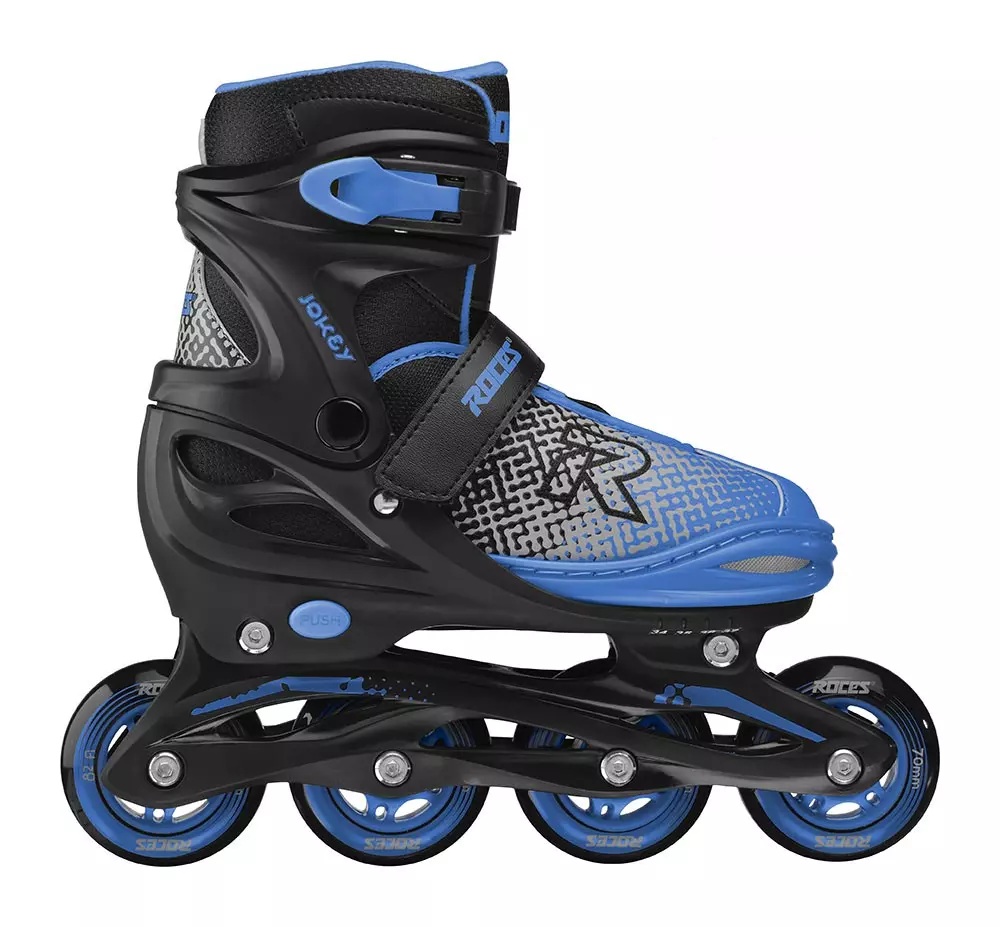 Roces Jokey X Boy Adjustable Inline Skates | Black/AstroBlue 