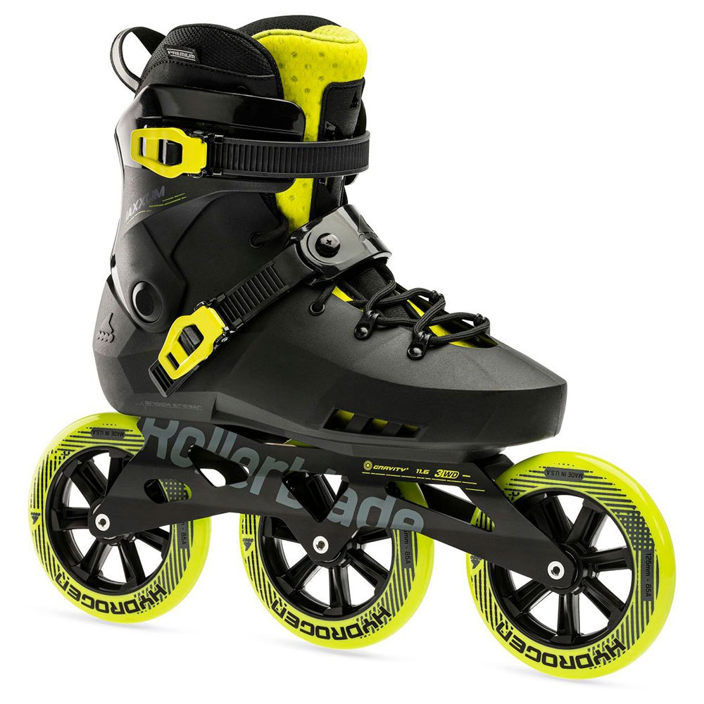 Rollerblade Maxxum 125MM Black/Lime - Mt: 42-42.5 | 27.0/27.5Cm
